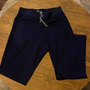 Navy blue FIGS livingston scrub pants